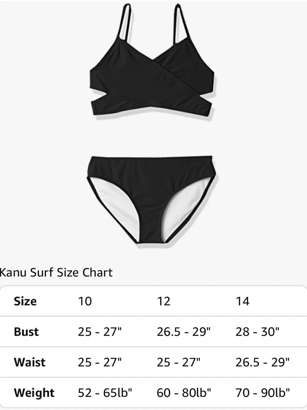 Kanu Surf Girls' Coral Reef Beach Sport Wrap Around Bikini 2-piece Swimsuit